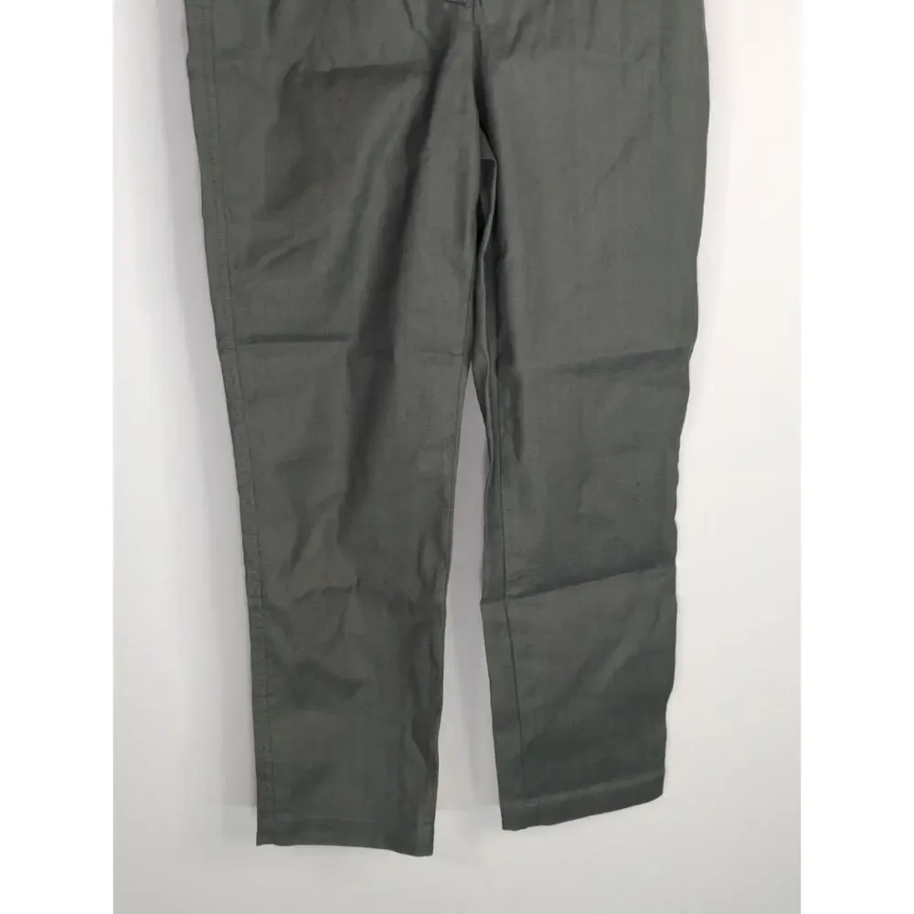 Aritzia Wilfred Cherice Sagesse Linen Blend Tapered Leg Pants Women's‎ 2 NWT